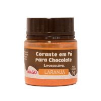 Imagem de CORANTE EM PÓ PARA CHOCOLATE LARANJA 5G -  1UNIDADE